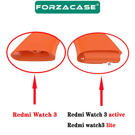 Forzacase Xiaomi Redmi Watch 3 Uyumlu  Silikon Kordon Kayış - FC275
