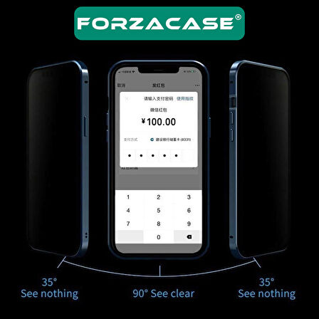 Forzacase Samsung Galaxy S22 5G için Privacy Hayalet Ekran Koruyucu Seramik Film - FC292