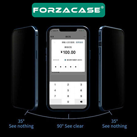 Forzacase Samsung Galaxy A14 için Privacy Hayalet Ekran Koruyucu Seramik Film - FC292