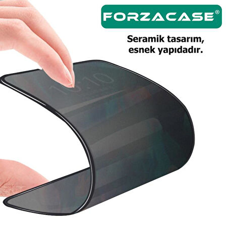 Forzacase iPhone 16e ile uyumlu Privacy Hayalet Ekran Koruyucu Seramik Film - FC292