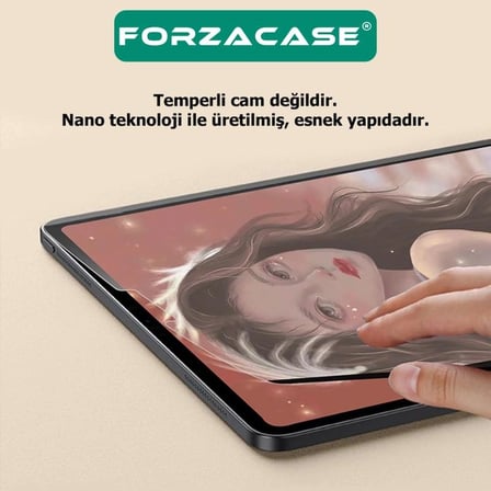 Forzacase iPad Air 11 2026 ile uyumlu Paper Like Kağıt Hissi Mat Ekran Koruyucu Nano Film - FC295