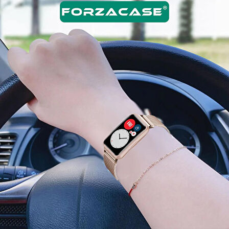 Forzacase Huawei Watch Fit 2 için Metal Mıknatıslı Kordon Kayış - FC297