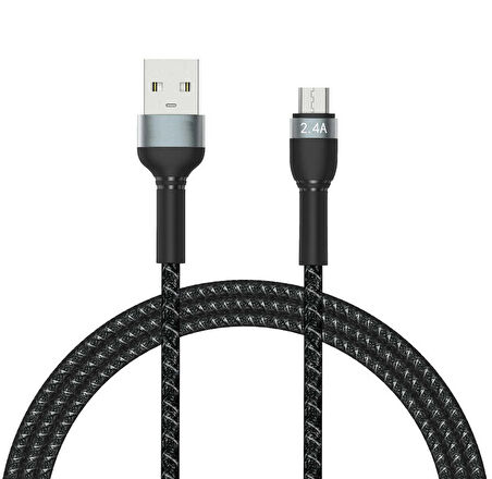 Forzacase Hydra Serisi Micro USB Örgülü Şarj ve Data Kablosu 2.4A 1 metre - FC311