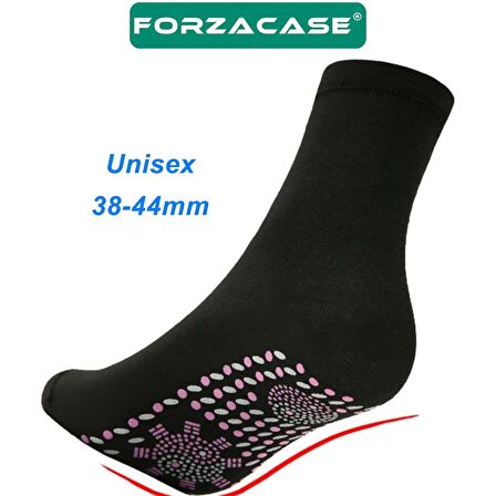 Forzacase Unisex 38-44 beden Kendinden Isıtmalı Ayak Masajlı Termal Çorap - FC322