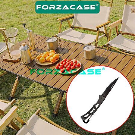 Forzacase Paslanmaz Çelik Ultra Keskin Outdoor Avcılık Kamp Çakısı Kamp Mutfak Bıçağı - FC340