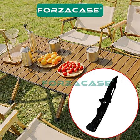 Forzacase Paslanmaz Çelik Ultra Keskin Outdoor Avcılık Kamp Çakısı Kamp Mutfak Bıçağı - FC343