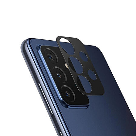 Forzacase Samsung Galaxy A53 ile uyumlu Kamera Lens Koruma Halkası Siyah - FC377