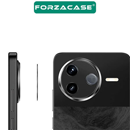 Forzacase Xiaomi Poco F7 Pro ile uyumlu Kamera Lens Koruma Halkası Siyah - FC377
