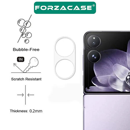 Forzacase Xiaomi Mix Flip ile uyumlu Kamera Lens Koruyucu Cam Filmi - FC378