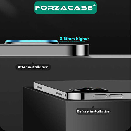 Forzacase iPad Pro 13 2024 ile uyumlu Kamera Lens Koruyucu Cam Filmi - FC378