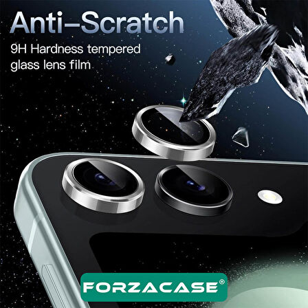 Forzacase Samsung Galaxy Z Flip 6 ile uyumlu Kamera Camı Lens Koruyucu Halka Seti - FC381