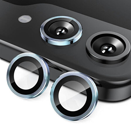 Forzacase Samsung Galaxy Z Flip 6 ile uyumlu Kamera Camı Lens Koruyucu Halka Seti - FC381