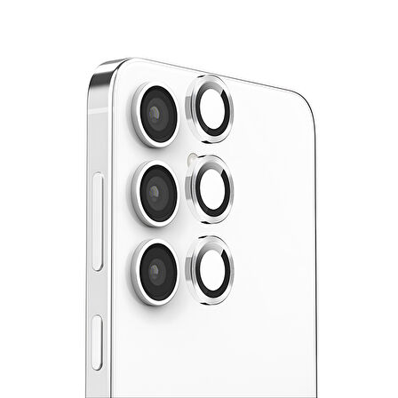 Forzacase Samsung Galaxy S25 Plus ile uyumlu Kamera Camı Lens Koruyucu Halka Seti - FC381