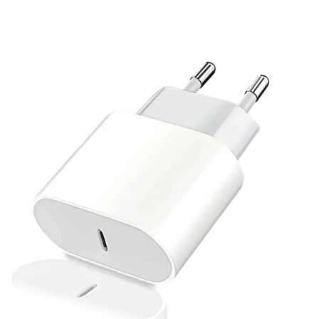 Forzacase iPhone 14 Serisi ile uyumlu Hızlı Şarj Destekli 20W USB-C Güç Adaptörü PD Adaptör - FC400