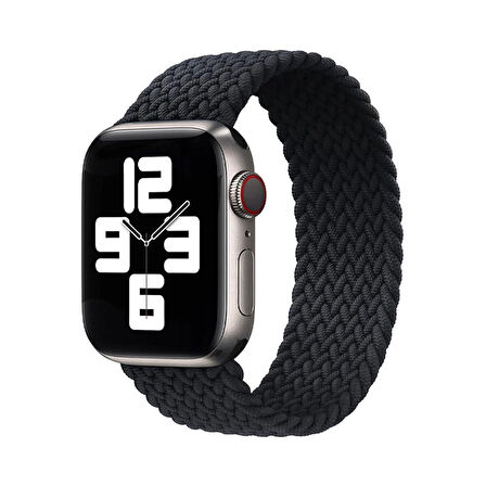 Forzacase Apple Watch 11 42mm ile Uyumlu Hasır Örgü Solo Loop Kordon Kayış - FC401