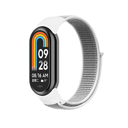 Forzacase Xiaomi Mi Band 8 için Esnek Hasır Örgü Kordon Kayış - FC429