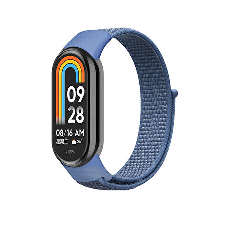 Forzacase Xiaomi Mi Band 8 için Esnek Hasır Örgü Kordon Kayış - FC429