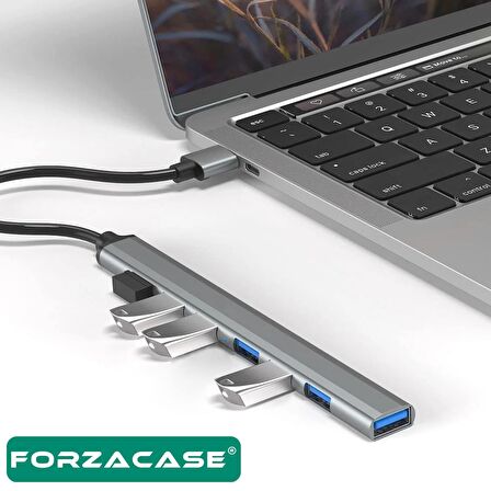 Forzacase USB 3.0 to USB 2.0 Port Çoğaltıcı Hub 7in1 OTG Adaptör 6lı USB Çoklayıcı - FC445