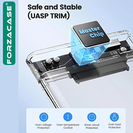 Forzacase Taşınabilir Yüksek Hızlı 5Gbps USB 3.1 SATA 2.5 inch Harici Harddisk Kutusu - FC468