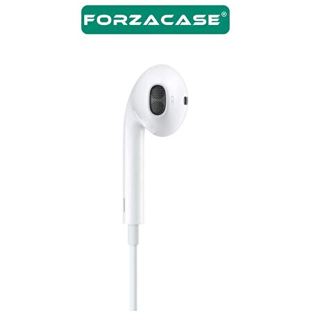Forzacase Xiaomi Samsung Huawei Oppo Realme Uyumlu Type-C Kulaklık Kablolu Kulaklık - FC496