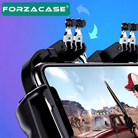 Forzacase iPhone 11 - 11 Pro ile uyumlu Telefon Oyun Kolu PubG Tetik Düğmesi - FC516