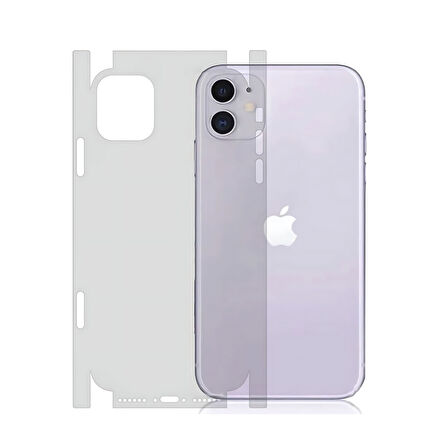 Forzacase iPhone 11 ile uyumlu Hydrogel Esnek Yan ve Arka Kapak Koruma Filmi - FC539