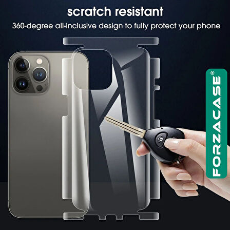 Forzacase iPhone 11 Pro Max ile uyumlu Hydrogel Esnek Yan ve Arka Kapak Koruma Filmi - FC539