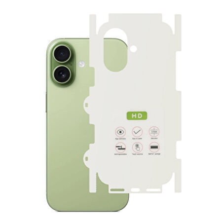 Forzacase iPhone 17 ile uyumlu Hydrogel Esnek Yan ve Arka Kapak Koruma Filmi - FC539