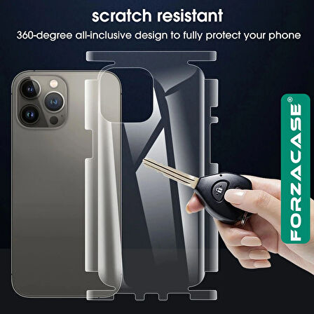 Forzacase iPhone 17 ile uyumlu Hydrogel Esnek Yan ve Arka Kapak Koruma Filmi - FC539