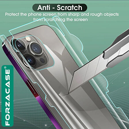 Forzacase iPhone 17 Air ile uyumlu Hydrogel Esnek Yan ve Arka Kapak Koruma Filmi - FC539