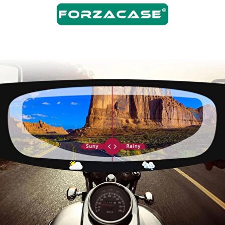 Forzacase Universal Motosiklet Kaskı için Yağmur Kaydırıcı Buhar Önleyici - FC548