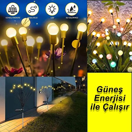 Forzacase 8 Led’li Güneş Enerjili Su Geçirmez Bahçe Çiti Aydınlatma Led Lambası  - FC570