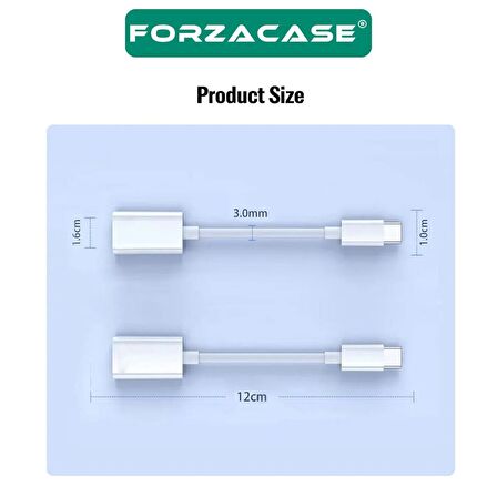 Forzacase Type-C to Lightning Çevirici Adaptör Şarj Çevirici - FC574
