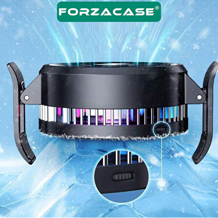 Forzacase 5000 RPM Kablolu Işıklı Cep Telefonu Soğutucu Isı Önleyici Fan - FC588