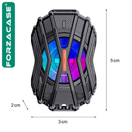 Forzacase 5000 RPM Kablolu Işıklı Cep Telefonu Soğutucu Isı Önleyici Fan - FC596