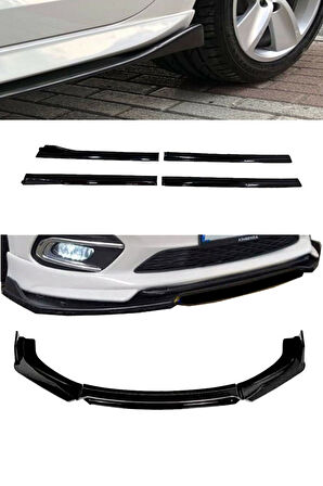 Proton Waja Flaplı Yan Marşpiyel Eki + 4 Parça Siyah Ön Ek Piano Black Set Uyumlu