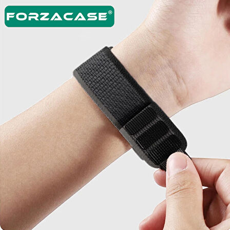 Forzacase 20 mm Universal Akıllı Saatler için Cırtlı Hasır Kumaş Kordon Kayış - FC604