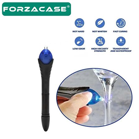 Forzacase UV Işıklı Metal Plastik Cam Ahşap Porselen Çok Güçlü Yapıştırıcı Kaynak - FC618