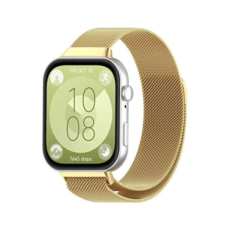 Forzacase Huawei Fit 3 ile uyumlu Metal Mıknatıslı Manyetik Kordon Kayış - FC634