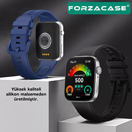 Forzacase Huawei Fit 3 ile uyumlu Tokalı Silikon Kordon Kayış - FC635