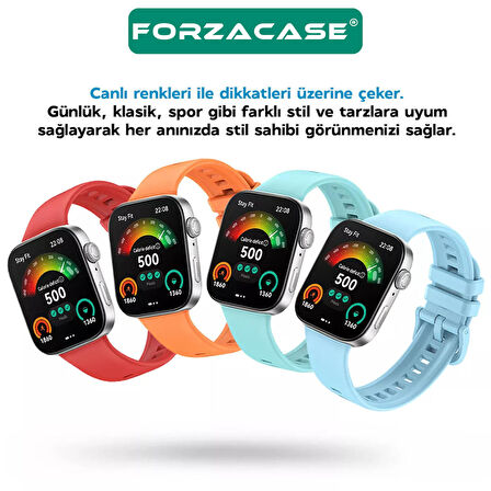 Forzacase Huawei Fit 3 ile uyumlu Tokalı Silikon Kordon Kayış - FC635