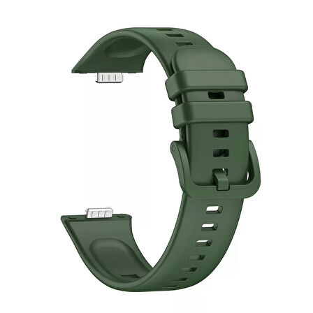 Forzacase Huawei Fit 3 ile uyumlu Tokalı Silikon Kordon Kayış - FC635