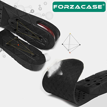 Forzacase 7 cm Boy Uzatıcı Tabanlık Tam Boy Hava Alabilen Tasarım - FC653