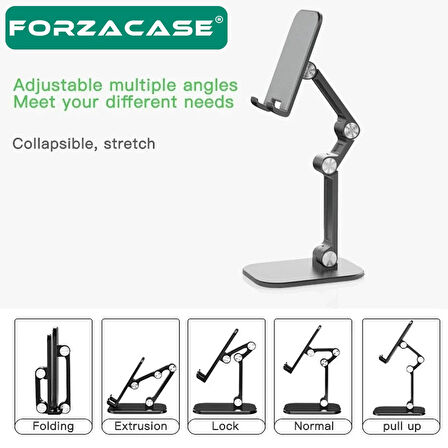 Forzacase Masaüstü Kademeli Ayarlanabilir Tablet Ve Telefon Tutucu Stand - FC656