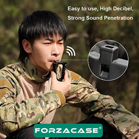 Forzacase Çok Amaçlı Pusulalı Düdüklü Paraşüp İp Bileklik Hayatta Kalma Bilekliği Yeşil - FC657