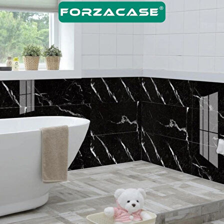 Forzacase 5 Adet Kendinden Yapışkanlı Plastik PVC Duvar Kaplama Paneli 30x60 cm - FC714