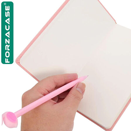 Forzacase Flamingo Desenli Defter + Flamingo Tükenmez Kalem - FC726