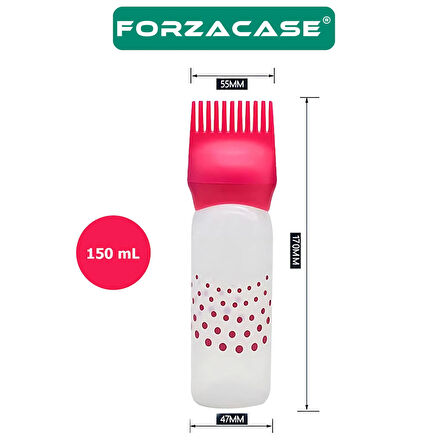 Forzacase 150 ml Taraklı Saç Boyası Uygulama Şişesi - FC735