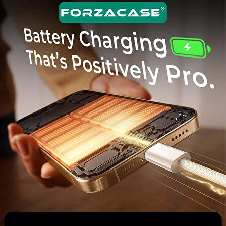 Forzacase Type-C to Type-C 3A 60W PD Hızlı Şarj ve Data Kablosu Örgülü 1 metre - FC740