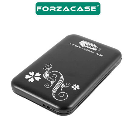 Forzacase Taşınabilir Yüksek Hızlı 6Gbps USB 2.0/3.0 SATA 2.5 inch Harici Harddisk Kutusu - FC753